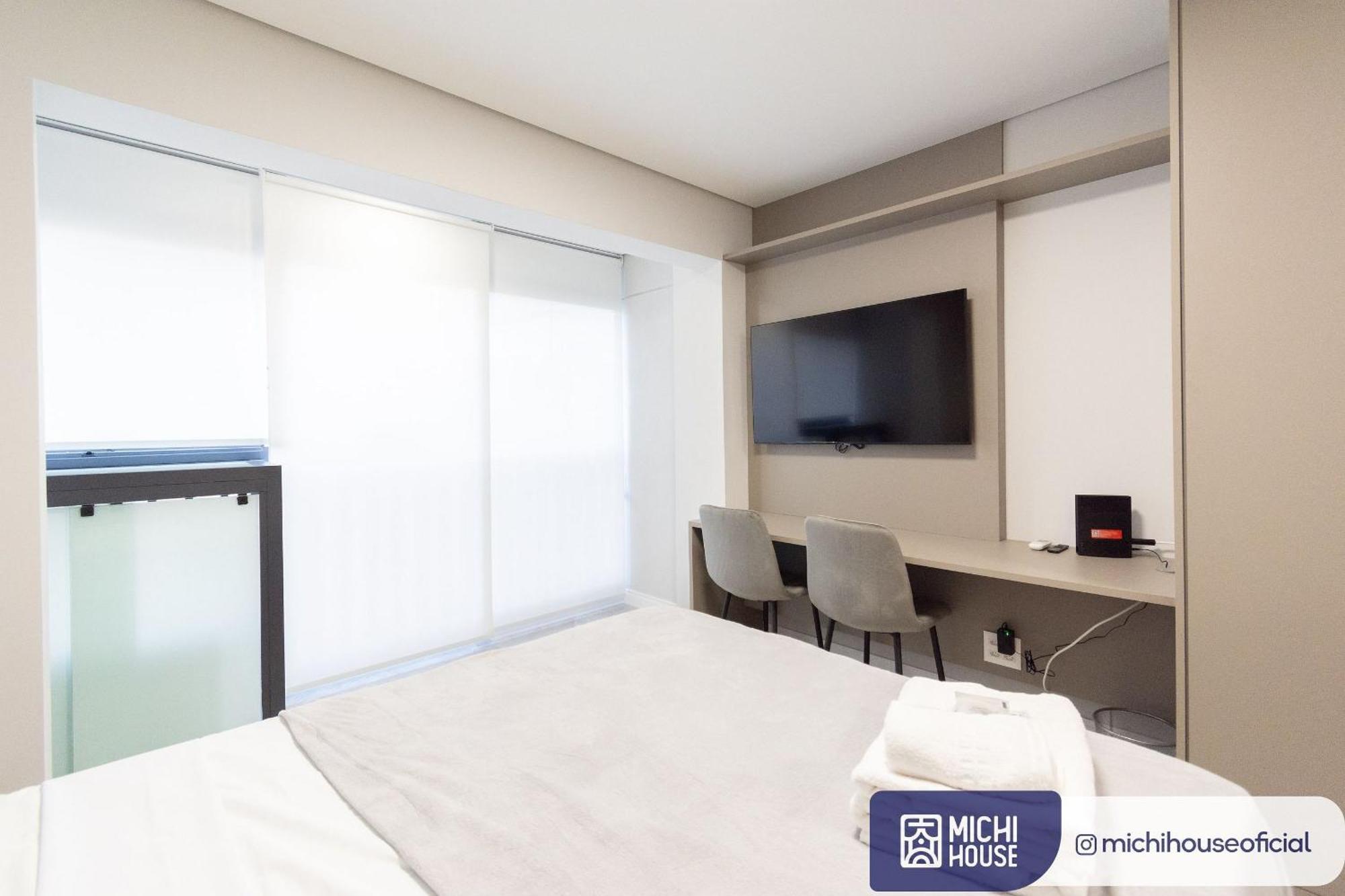 Apartamento Aconchegante Studio Metro Paraiso Ac/wf